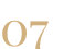 Stylized gold 07 on white background
